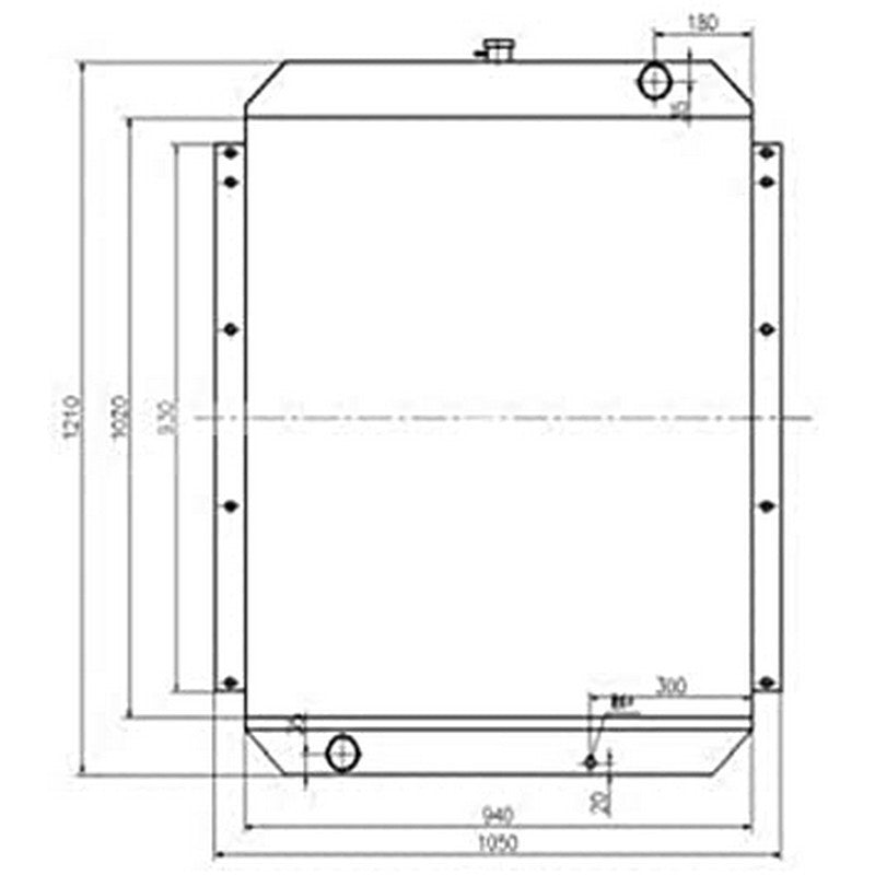 Water Tank Radiator ASS'Y For Kato Excavator HD2045