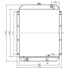 Water Tank Radiator ASS'Y For Kato Excavator HD2045