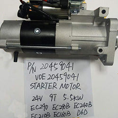 24V Starter Motor 20459041 For Volve D6D Engine EC160B EC180B EC135B EC140B EC290B EC210B EW160B EC240B EW180B EW140B EW200B EW145B Excavator