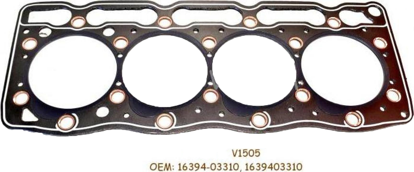 Engine Head Gasket 16394-03310 16394-03313 for Kubota V1505 - Buymachineryparts