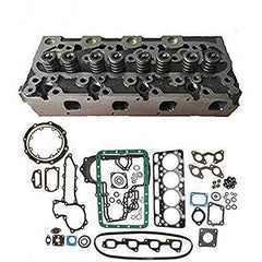 Compatible with 15521-03040 Cylinder Head with Valves + Full Gasket Kit for Kubota D1402