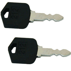 2PCS Ignition Key D554212 212 Made to fit Various Doosan & Daewoo Forklift Models