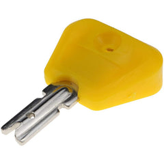 2X Ignition Keys with Key Chain Fit for Yale Clark Hyster Forklift Ignition Switch 2368655 2782017 7004147