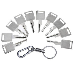 Ignition Keys #D250 A77313 6693241 6709527 with Key Chain for Bobcat 863 873 883 963 751 753 763 773 310 313 440 443 453 463 530 533 540 542 542 553 Skid Steer Loader Mini Excavators