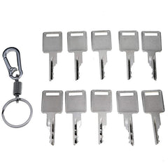 Ignition Keys #D250 A77313 6693241 6709527 with Key Chain for Bobcat 863 873 883 963 751 753 763 773 310 313 440 443 453 463 530 533 540 542 542 553 Skid Steer Loader Mini Excavators