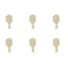 (6) Ignition Keys 150979A1 KHR3079 for Sumitomo & Case Excavator S450