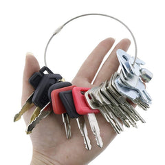 21 Keys Construction Ignition Set for Case Cat Komatsu John Deere