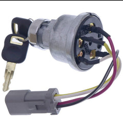 Ignition Switch 142-8858 with 2 Keys for Caterpillar 257B Cat D6T 247B D6R D6T 267B 906 246B 242B 267B 216B 226B