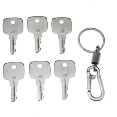 6 Keys Ignition Keys with Key Chain #AR51481 Fit for John Deere Equipment