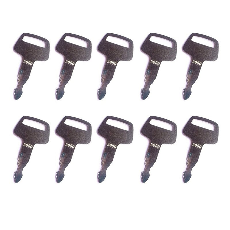 10PCS Ignition Keys 5080  for  IHI Mini-Excavator Marooka Chieftain 069029029 F4