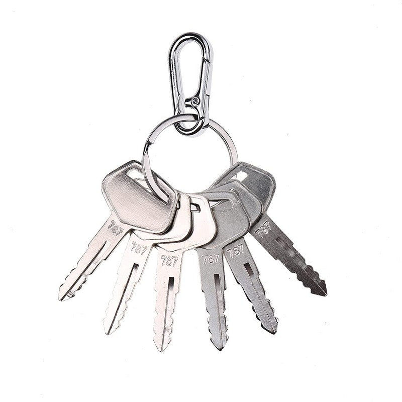 6X Ignition Keys #787 with Key Chain TR261434  for  Komatsu Excavator Dozer Loader Kalmar Dressta Sakai Models 2019