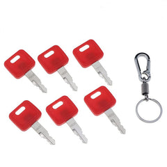 Ignition Keys with Key Chain #H800  for  John Deere Excavator Case Dozer Fiat Hitachi New Holland AT194969 AT147803 4286465