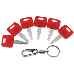 Ignition Keys with Key Chain #H800  for  John Deere Excavator Case Dozer Fiat Hitachi New Holland AT194969 AT147803 4286465