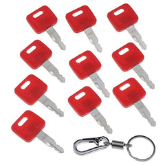 Ignition Keys with Key Chain #H800  for  John Deere Excavator Case Dozer Fiat Hitachi New Holland AT194969 AT147803 4286465