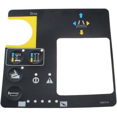 Gen 4 Play Control Box Overlay Decal 78673 78673A 78673GT for Genie GS-1530 GS-1930 GS-2032 GS-2046 GS-2632 GS-2646 GS-2668 GS-3268