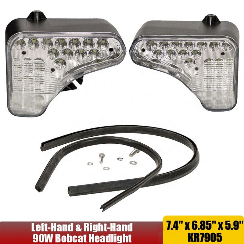 LED Headlight Kit 7251341 7251340 Fit for Bobcat A770 S450 S510 S530 S550 S570 S590 S595 S630 S650 S740 S750 S770 S850 T450 T550 T590 T595 T630 T650 T740 T750 T770 T870