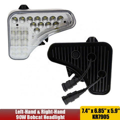 LED Headlight Kit 7251341 7251340 Fit for Bobcat A770 S450 S510 S530 S550 S570 S590 S595 S630 S650 S740 S750 S770 S850 T450 T550 T590 T595 T630 T650 T740 T750 T770 T870