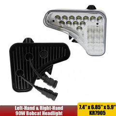 LED Headlight Kit 7251341 7251340 Fit for Bobcat A770 S450 S510 S530 S550 S570 S590 S595 S630 S650 S740 S750 S770 S850 T450 T550 T590 T595 T630 T650 T740 T750 T770 T870