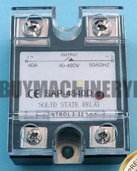 Solid State Relay SSR DC-AC 40A 3-32VDC/40-480VAC with Heatsink for Crydom D4840D