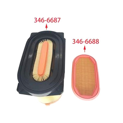 Air filter Element 3466688 3466687 for Caterpillar CAT Loader 914K 910K 920K 910M 914M