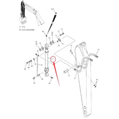 Bucket Cylinder YN01V00112F5 for Kobelco SK200LC-6ES SK210LC-6E SK235SR-1ES SK235SR-1E SK200-6ES
