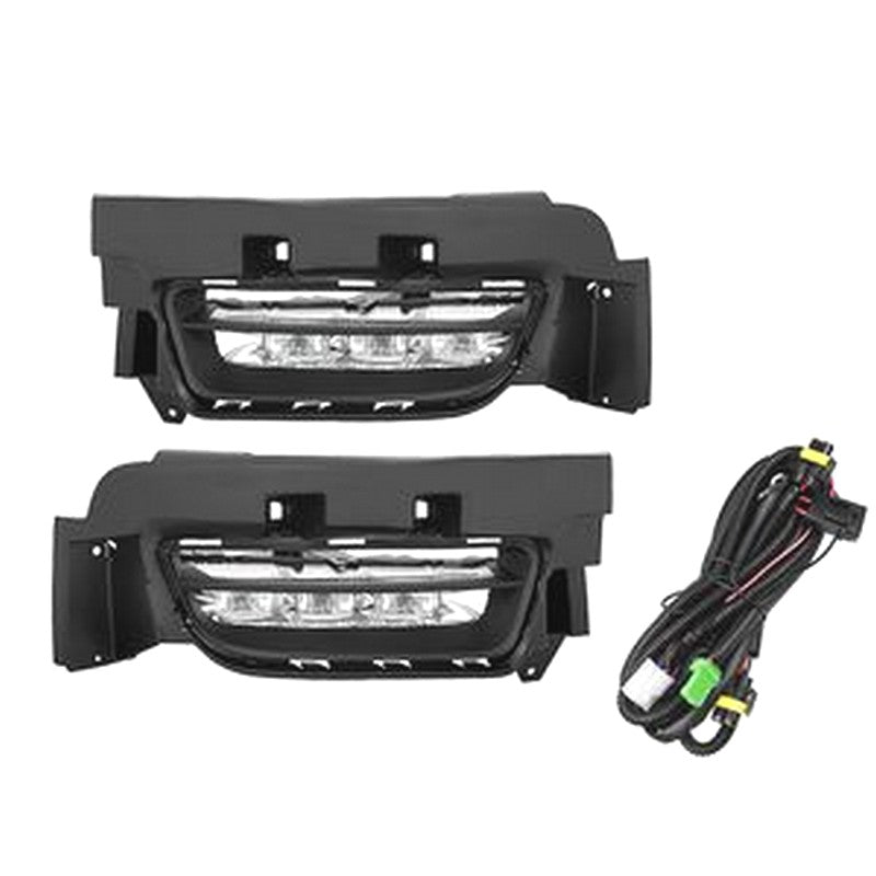 1 Set Bumper LED Fog Light DRL Driving Lamp Cover Fit 68214427AB 68214428AB for Dodge Charger 2015 2016 2017 With Wiring Harness