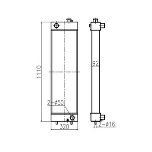 For Caterpillar Excavator CAT 315D L 319D 319D L 319D LN Engine C4.2 Water Tank Radiator Core ASS'Y 326-3867 281-3524