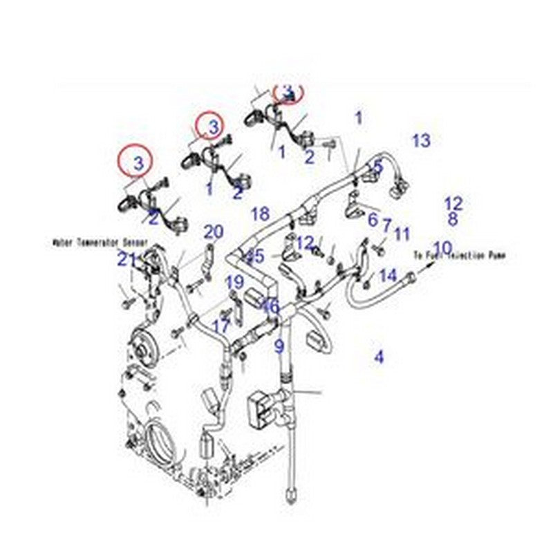 Clip 6754-81-9230 6754819230 for Komatsu Excavator PC200LL-8 PC220LC-8 PW220-7E0 PC240LC-10 - Buymachineryparts