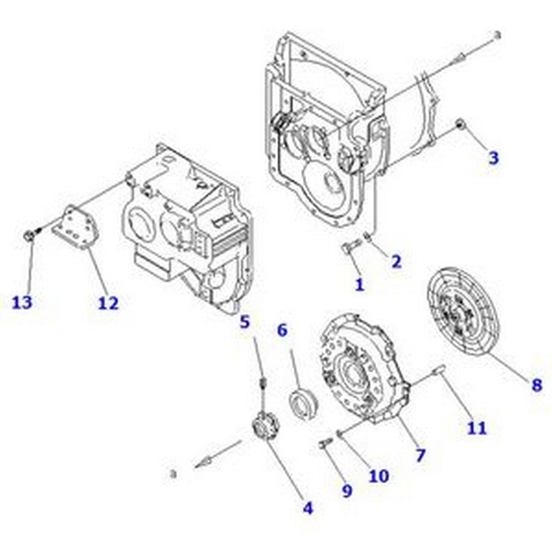 Clutch Disc 3EB-10-41220 for Komatsu Forklift FD10-15-18 FD18-18 FD20/25-16 FD30-15 FG10-15-18 FG18-18 - Buymachineryparts
