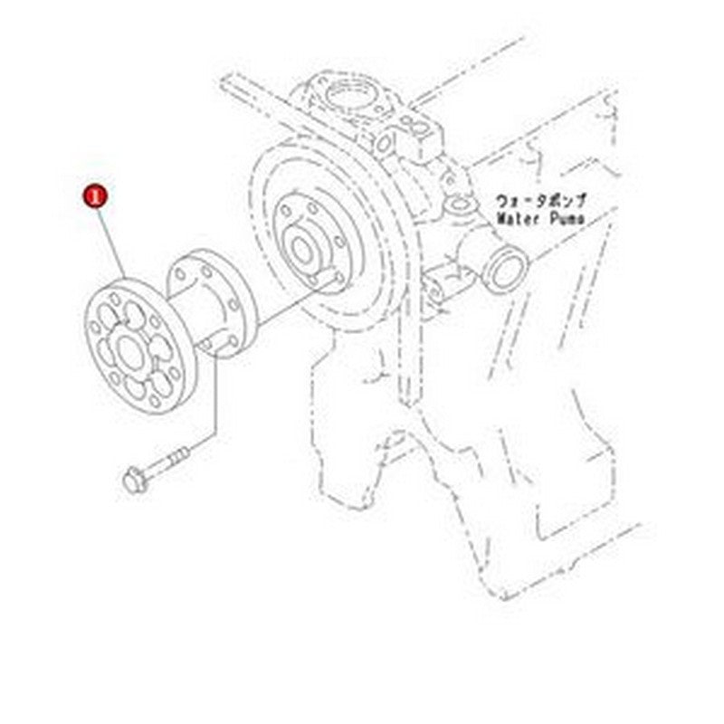 Cooling Fan Spacer 6206-61-3990 for Komatsu Engine 6D95L S4D95L S6D102E S6D95L Excavator PC130F-7