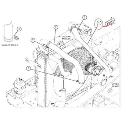 Cooling Hose 457-4096 for Caterpillar CAT 326D2 329D2 E329D2 330D2 Excavator C7.1 Engine