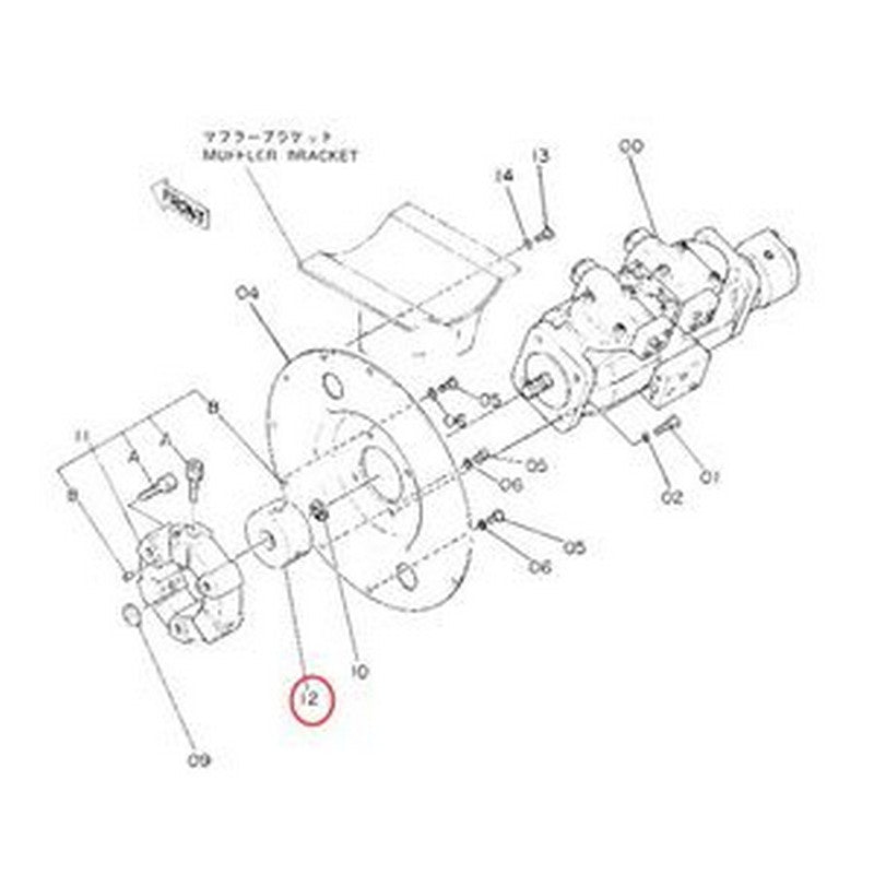 Coupling Hub 3031371 for Hitachi Excavator EX60G EX60-1 EX60G EX60UR EX60WD EX70LCK-5 EX75UR EX75URLC-3 - Buymachineryparts