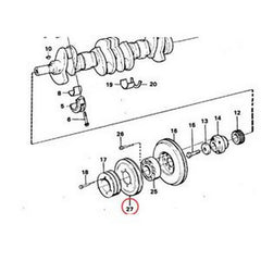 Crankshaft Pulley VOE4772217 4772217 for Volvo L90 L120 L70C EW200 EC200 EW230B EC230B L90D - Buymachineryparts
