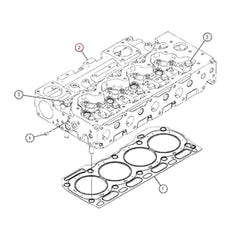 Cylinder Head Assembly 3971559 for Caterpillar CAT Engine C4.4 Excavator M315D2 M317D2