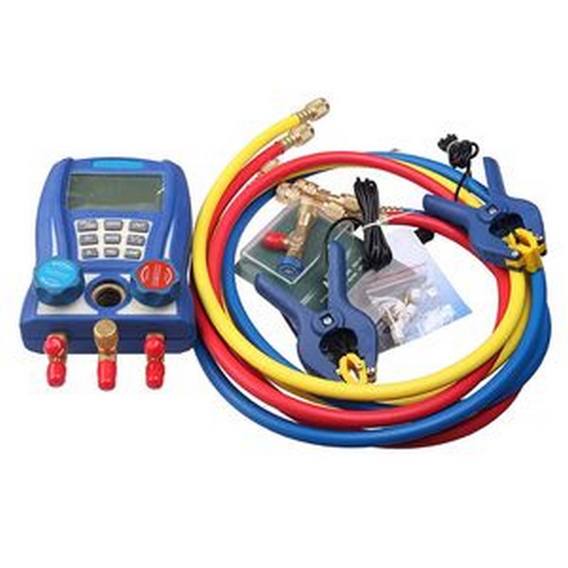 Digital Testing Manifolds Refrigeration Pressure Vacuum Gauge Meter WK-6889