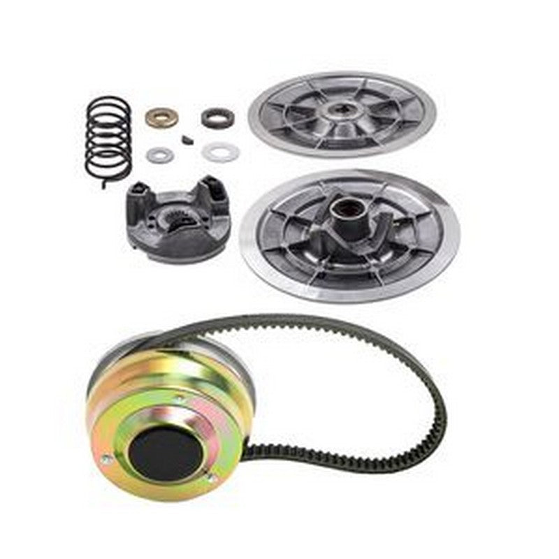 Drive Driven Clutch & Belt Kit J55-G6260-00-00 for Yamaha 4 Cycle Gas Golf Cart G2 G8 G9 G11 G14 G16 G20 G21 G22