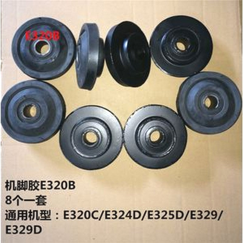 For Caterpillar CAT Excavator E325D Engine Mounting Rubber Cushion Feet Bumper