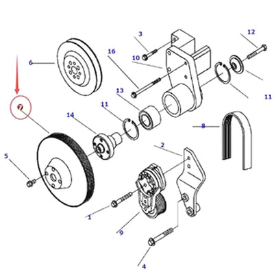 Fan Pulley 1304 821 H1 for Komatsu WA320-3 WA320-3L WA320-3MC WA380-3 WA380-3L WA380-3MC WA420-3 WA420-3L WA420-3MC