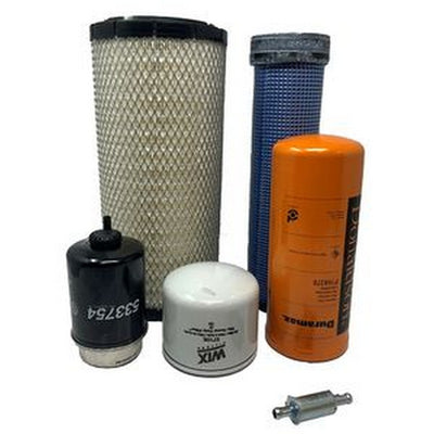 Filter Kit for Caterpillar CAT 252B3 Skid Steer Loader with C3.4T Engine
