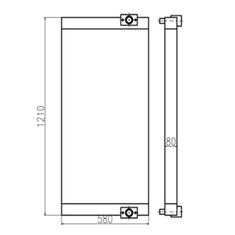 For Case Excavator CX360B Hydraulic Oil Cooler