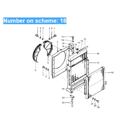 For Caterpillar Excavator Cat E450 Hydraulic Oil Cooler 096-3337