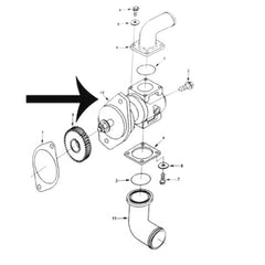 For Cummins Engine QSL9 6C Sea Water Pump 3964765 3897691 5265996