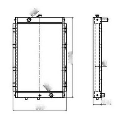 For Doosan Excavator DH220-9 DH220-9E DH225-9 Water Tank Radiator ASS'Y