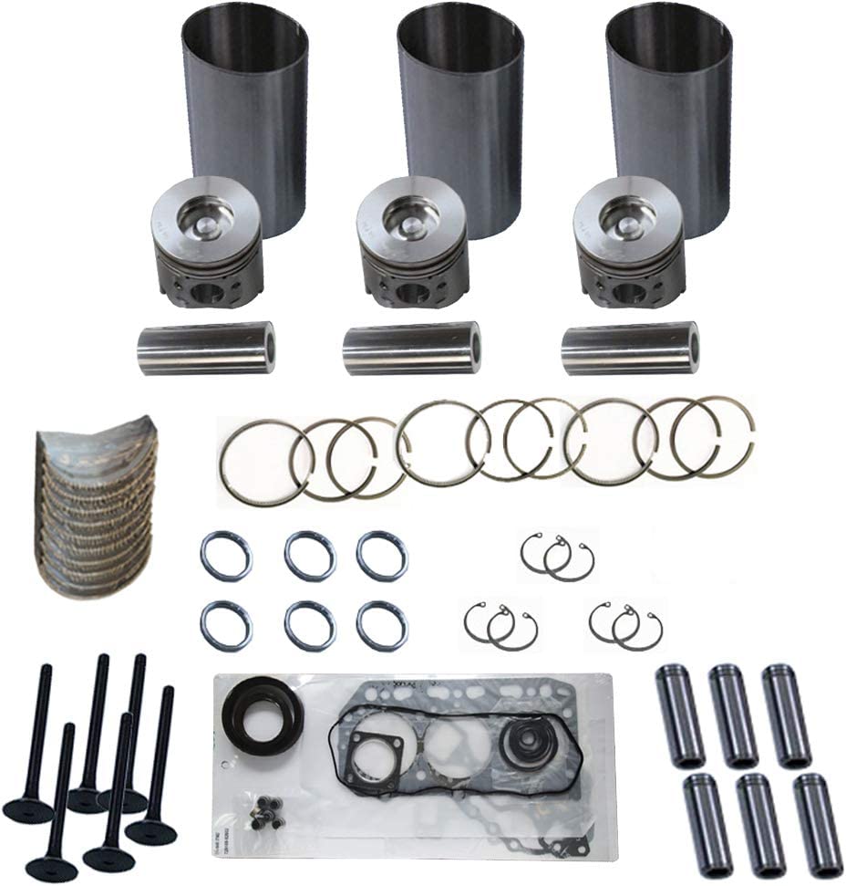 For Engine Yanmar 3TNE84 3TNE84T Komatsu 3D84E Piston Kit & Ring Set 129002-22090 129002-22510