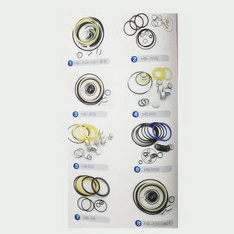 For HB2200 Hammer Breaker Cylinder Seal Kit