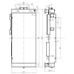 For Hyundai Excavator R265-9 R275-9T R305-9 Hydraulic Oil Cooler
