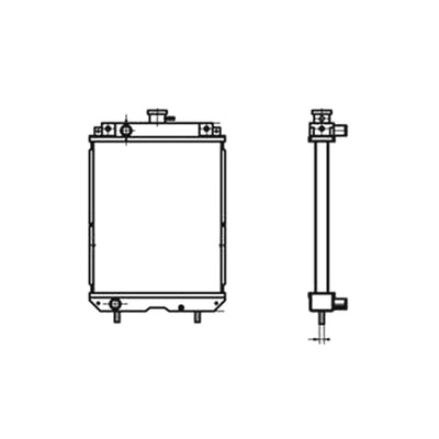 For Kobelco Excavator 17SR-3 Water Tank Radiator Core ASS'Y PU05P00015F1 - Buymachineryparts