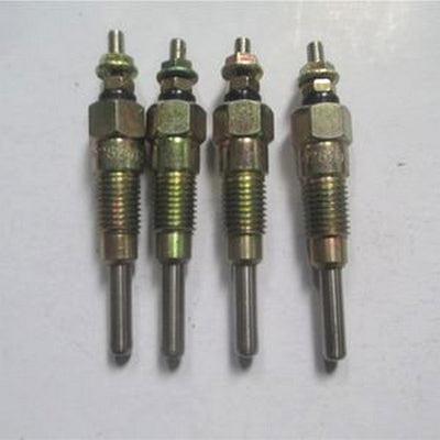 For Komatsu Backhoe WB140-2 WB150-2 WB91R-2 Yanmar 4TNE106D Komatsu 4D106D Glow Plug 4pcs