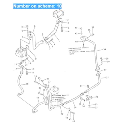 For Komatsu Bulldozer D355A-3X Hydraulic Transmission Pump 07438-72902
