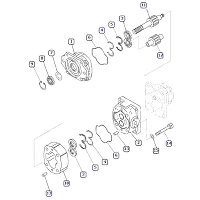 For Komatsu Dump Truck HD325-7 HD325-7R HD405-7 HD405-7R Hydraulic Pump 705-52-31250